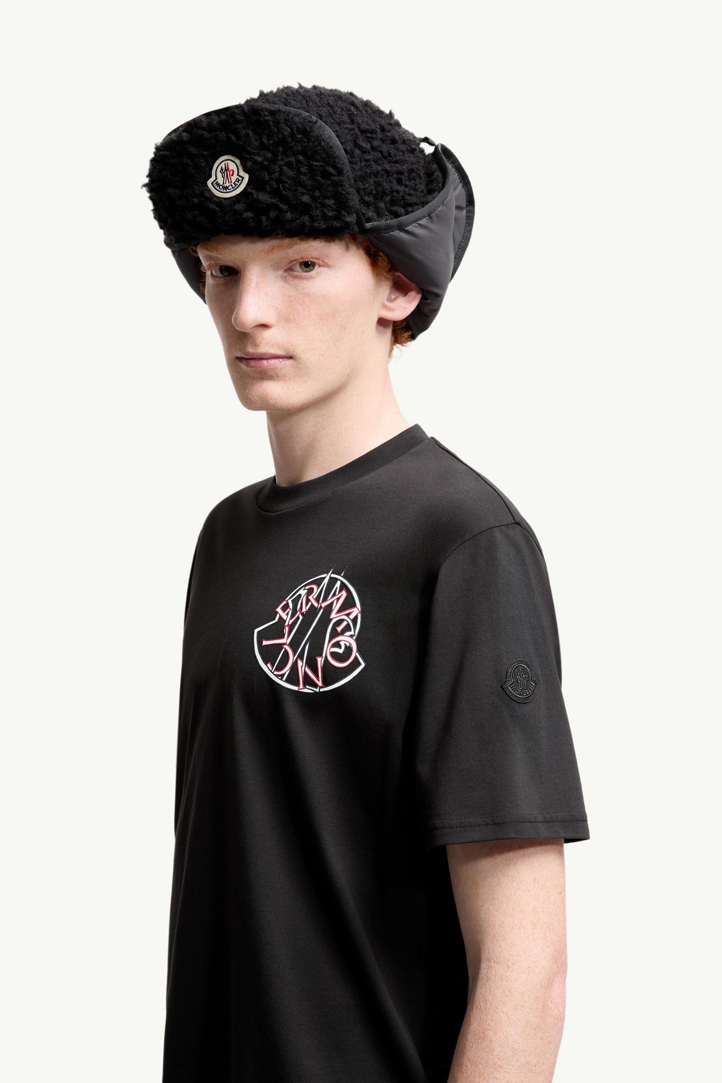 Overlapped Logo Cotton T-Shirt