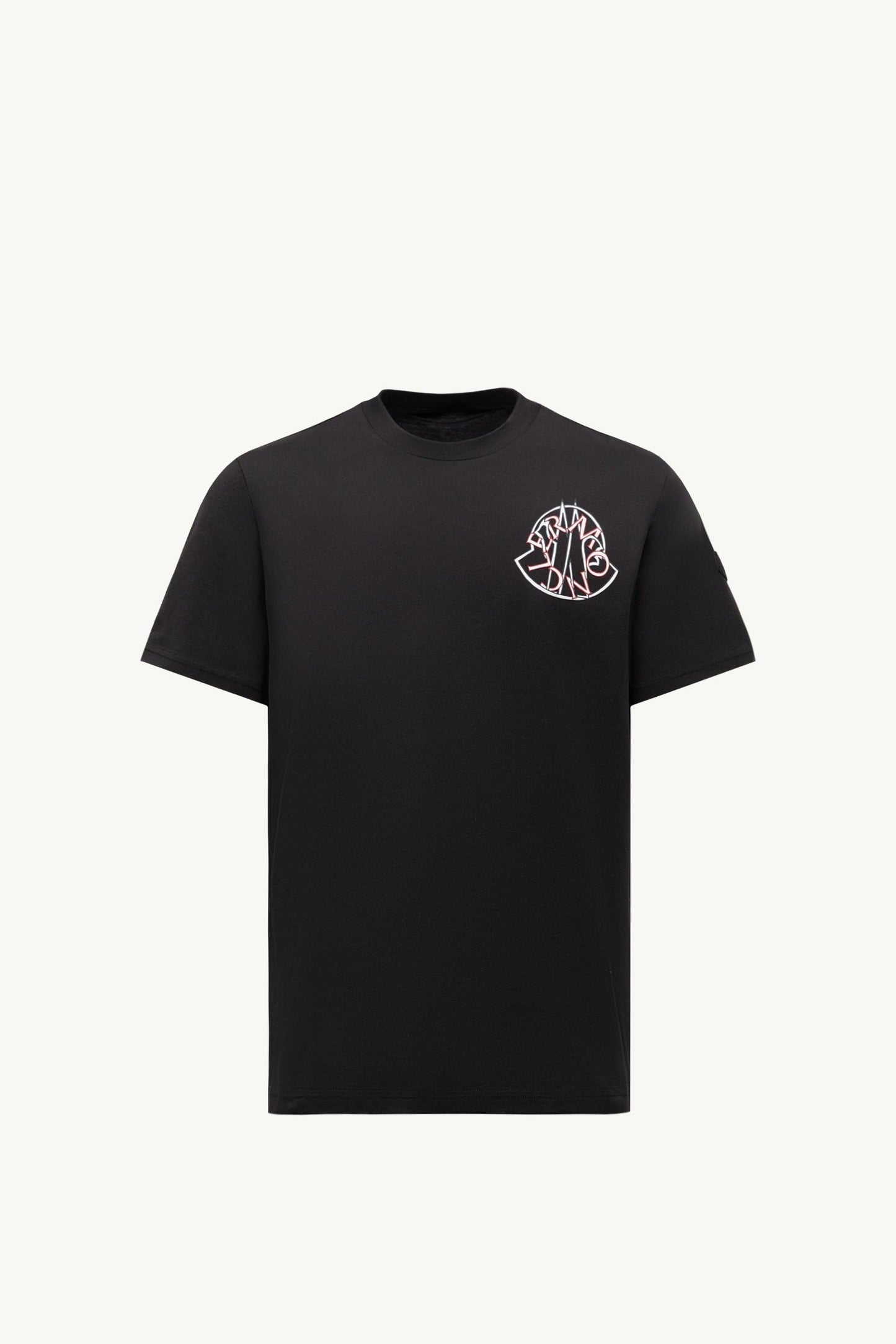 Overlapped Logo Cotton T-Shirt