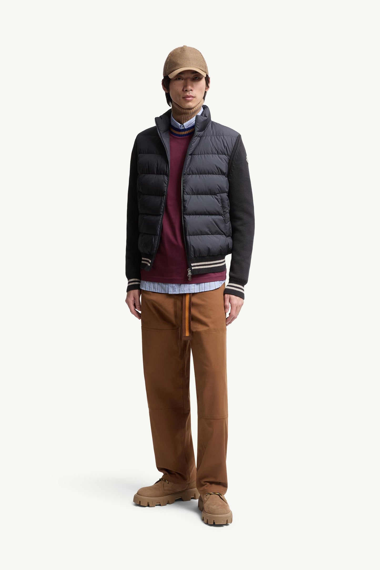 Padded Cotton Cardigan