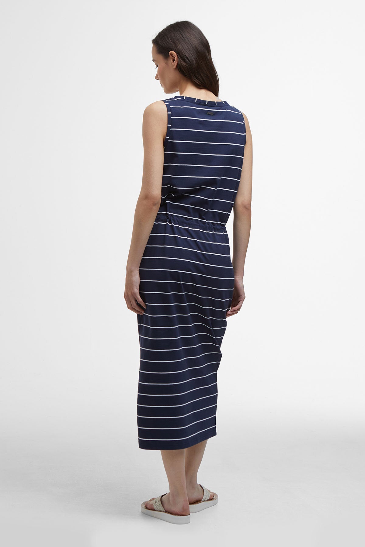 Overland Striped Midi Dress