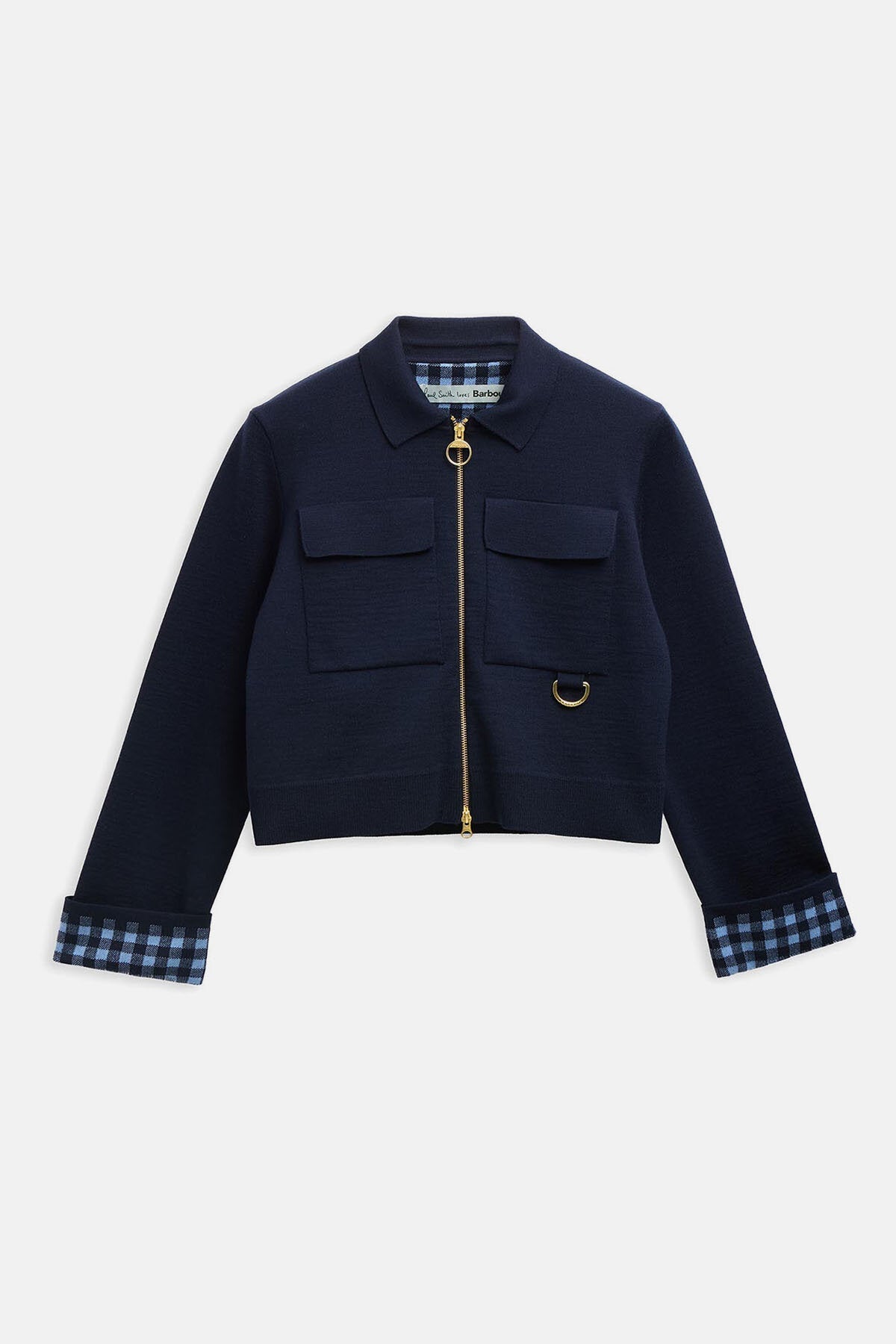 Paul Smith Loves Barbour Whitby Knitted Zip Through Cardigan