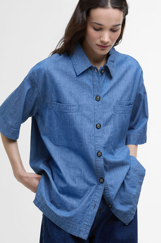 Melanie Oversized Short-Sleeved Shirt