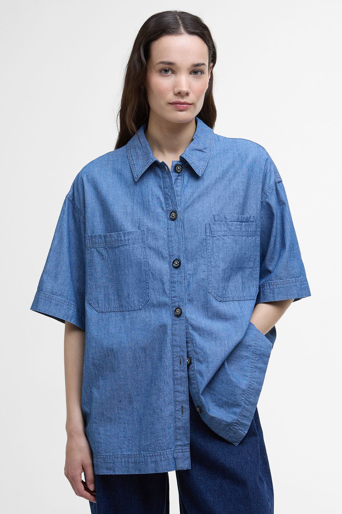 Melanie Oversized Short-Sleeved Shirt