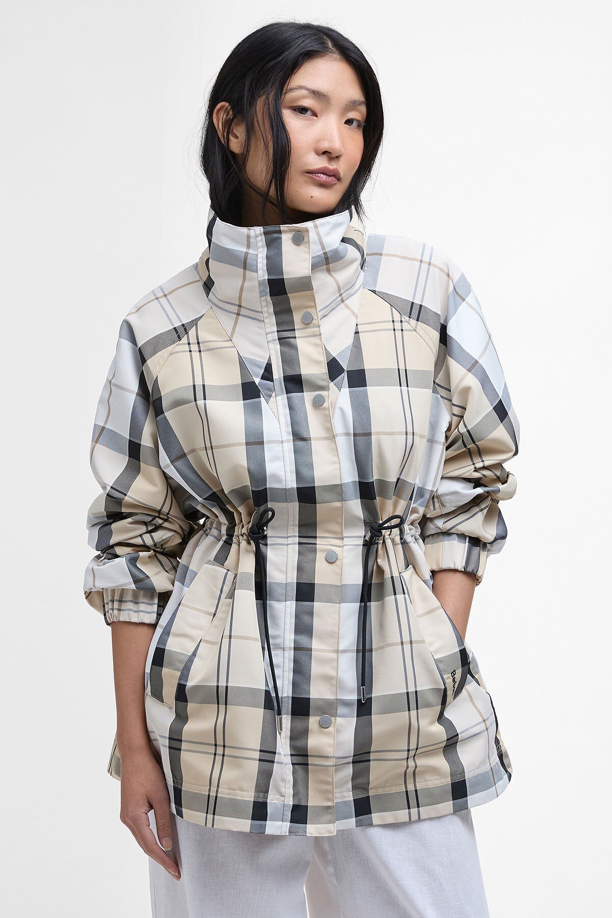 Barbour Suri Checked Showerproof Jacket