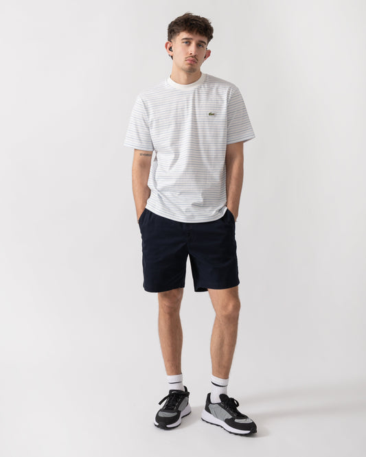Stripe Mens Classic Fit T-Shirt - Phoenix Blue/Flour