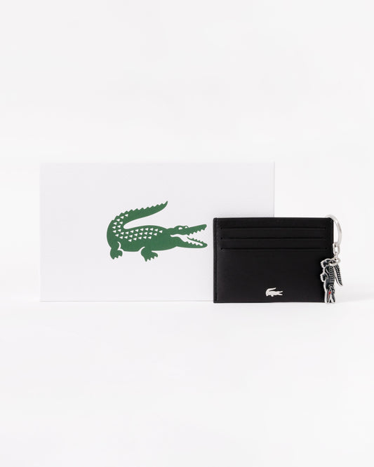 Credit Card Holder And Key Ring Gift Box - Noir KR Croc Sinope R66