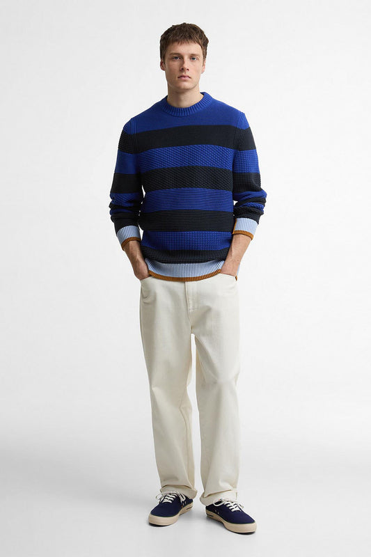 Paul Smith Loves Barbour Southwold Striped Crew Neck Jumper