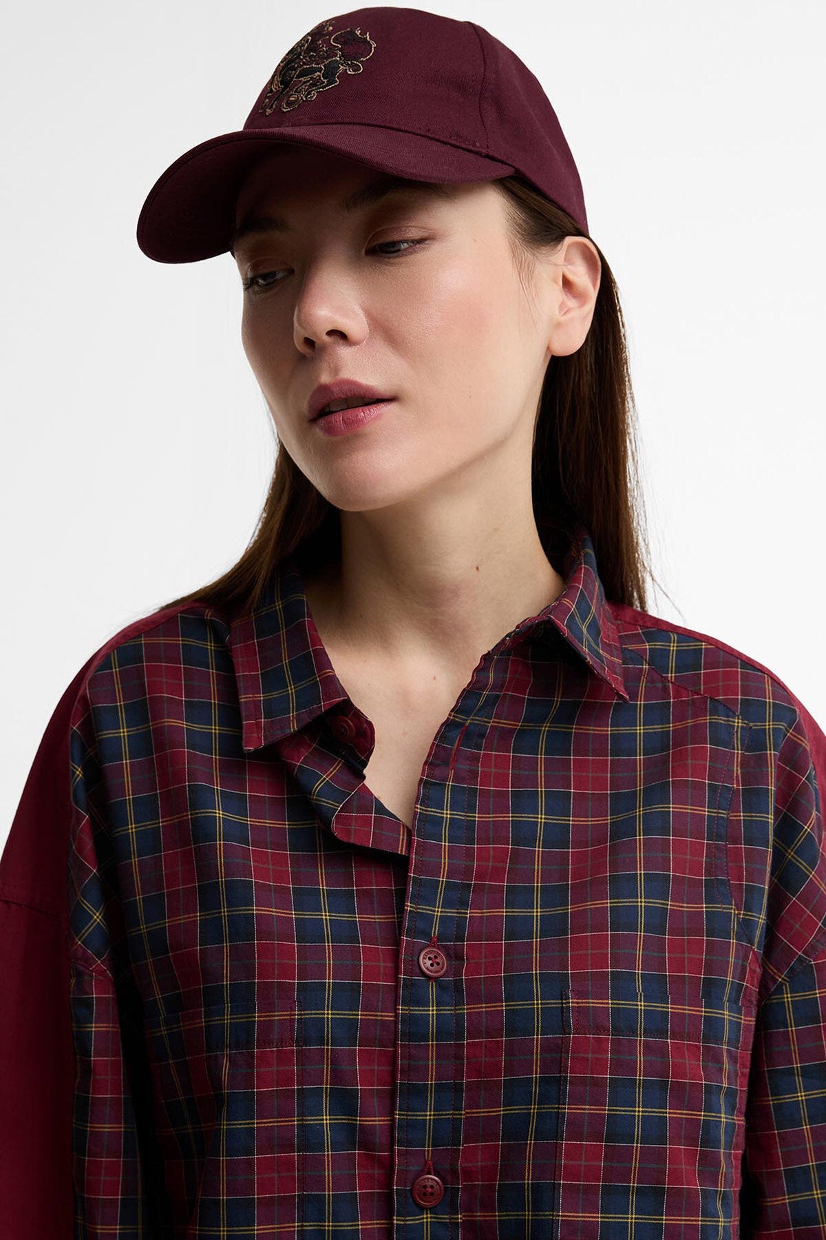 Barbour x Feng Chen Wang Split Pocket Long-Sleeved Tartan Shirt