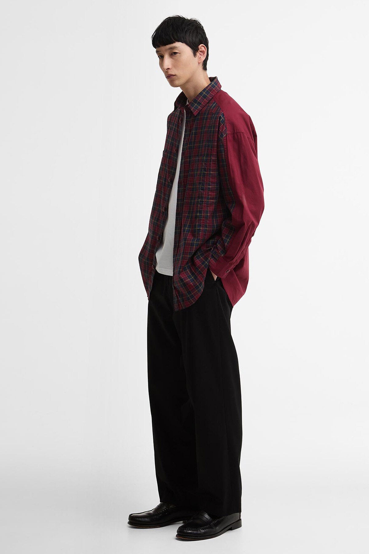 Barbour x Feng Chen Wang Split Pocket Long-Sleeved Tartan Shirt