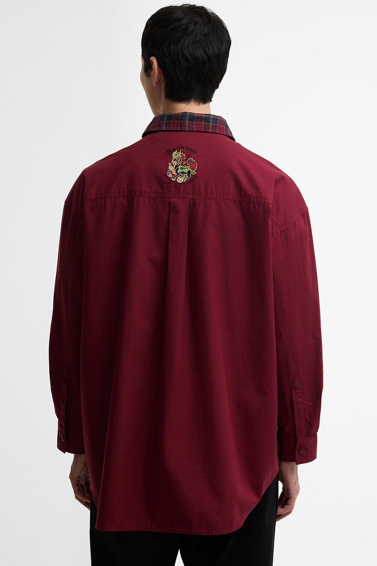 Barbour x Feng Chen Wang Split Pocket Long-Sleeved Tartan Shirt