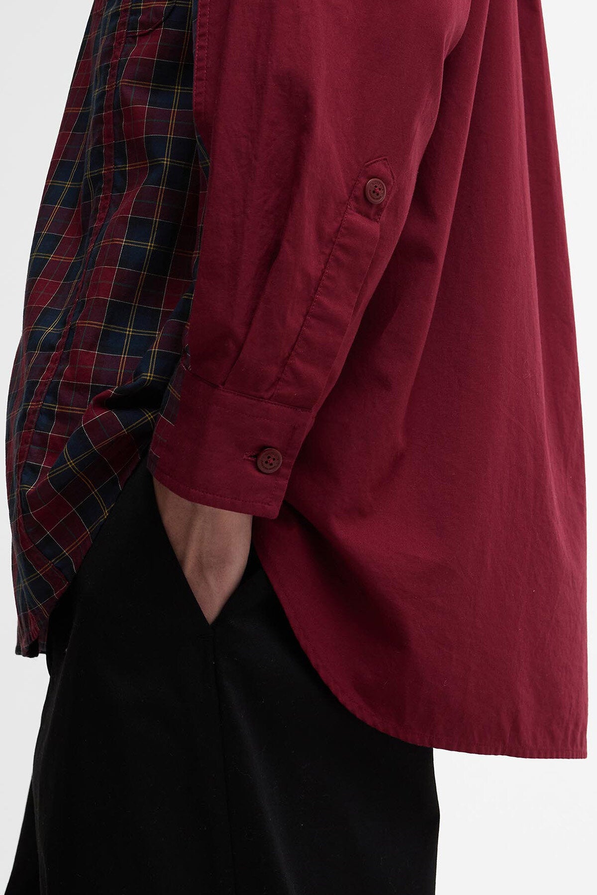 Barbour x Feng Chen Wang Split Pocket Long-Sleeved Tartan Shirt