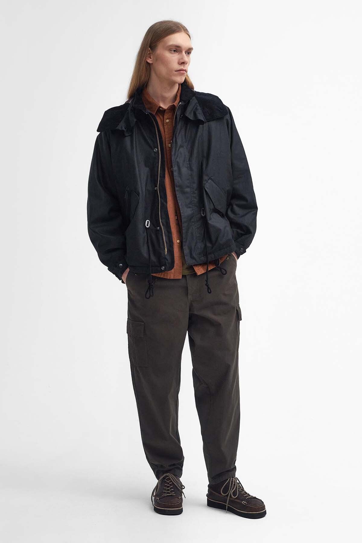 Short Wind Waxed Parka