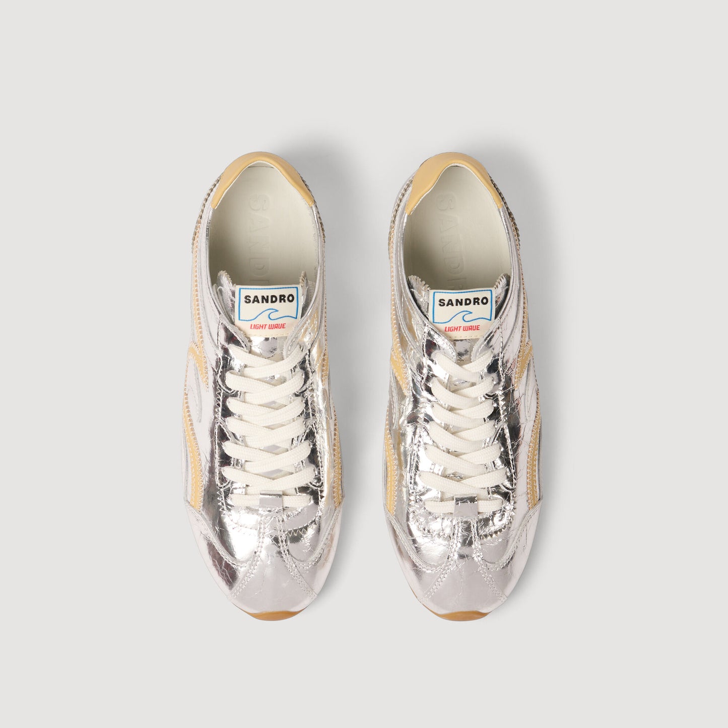 LightWave metallic leather trainers