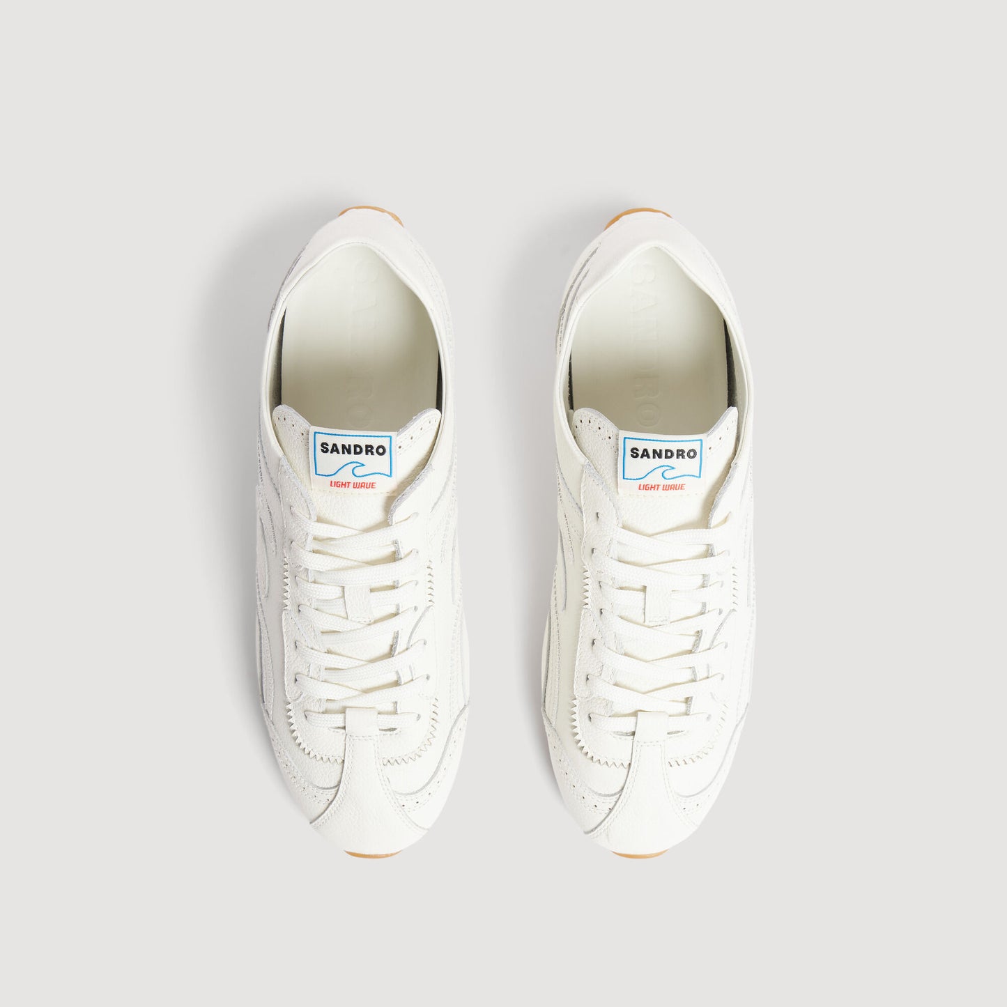 Light Wave leather trainers