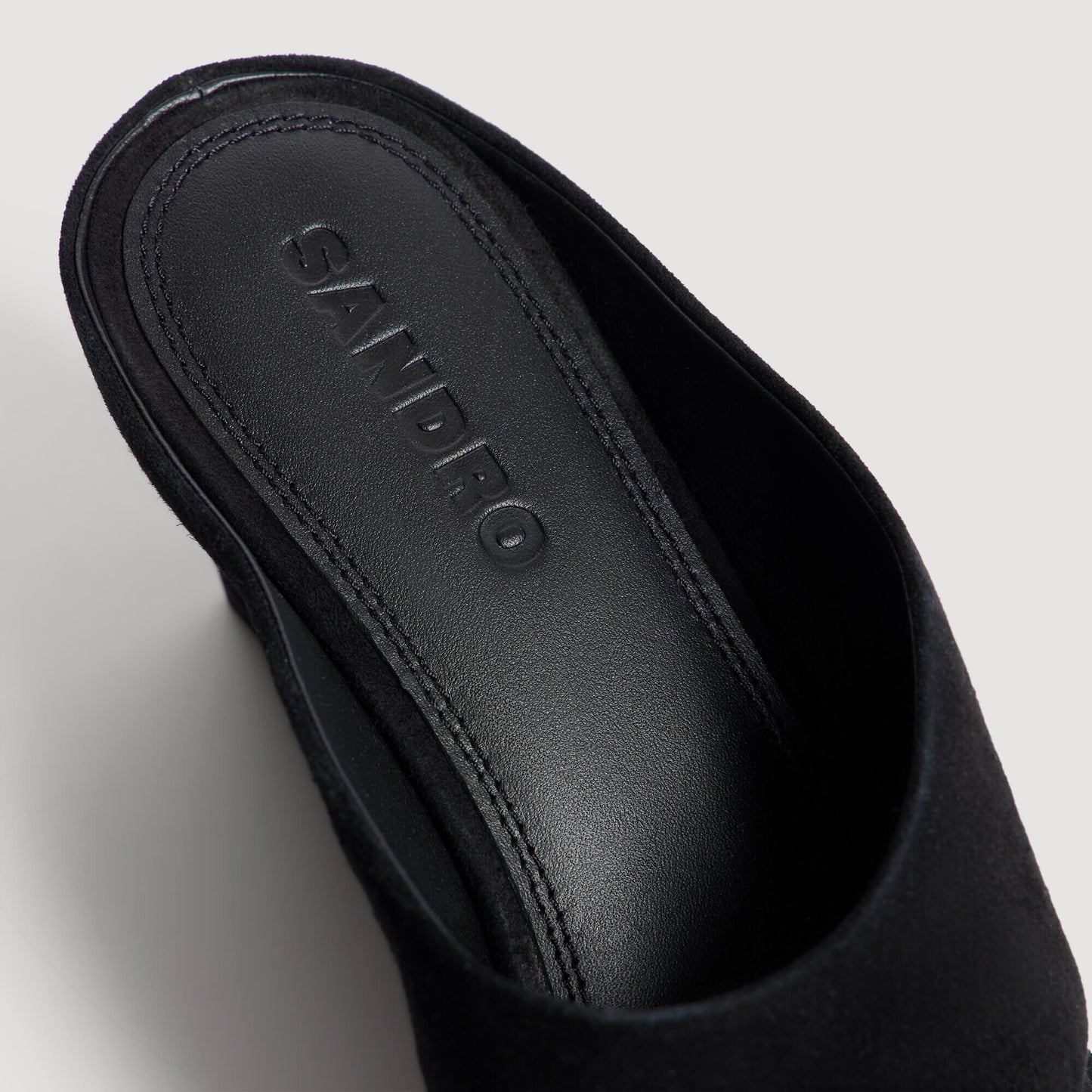 Suede wedge sandals