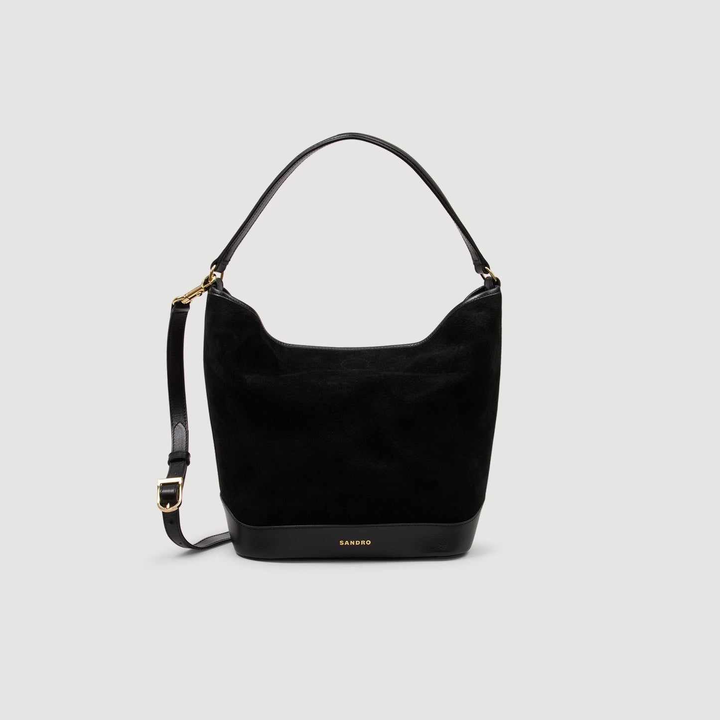 Soft suede shopping bag