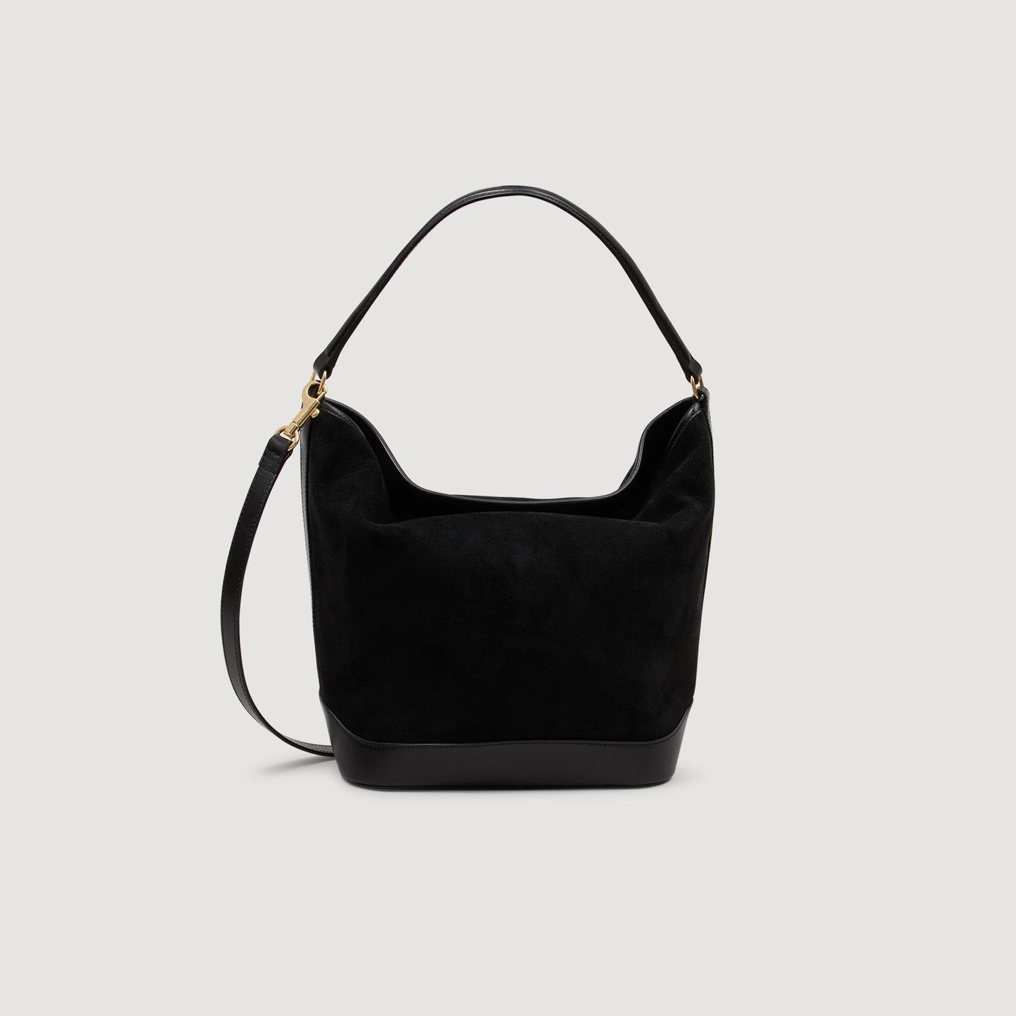 Soft suede shopping bag