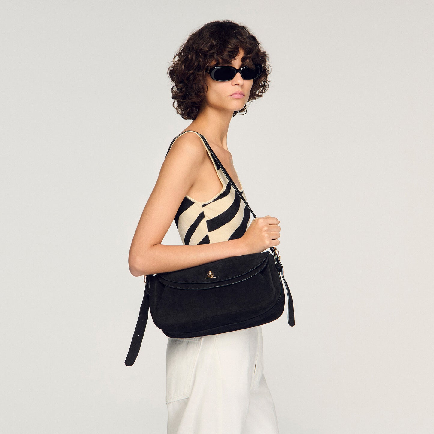 LE MAMBO suede bag