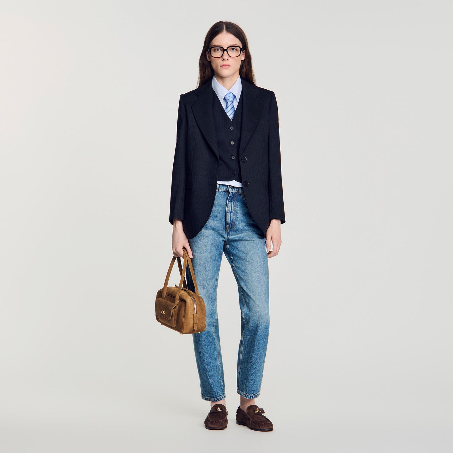 EZMEHRALDA suede bag