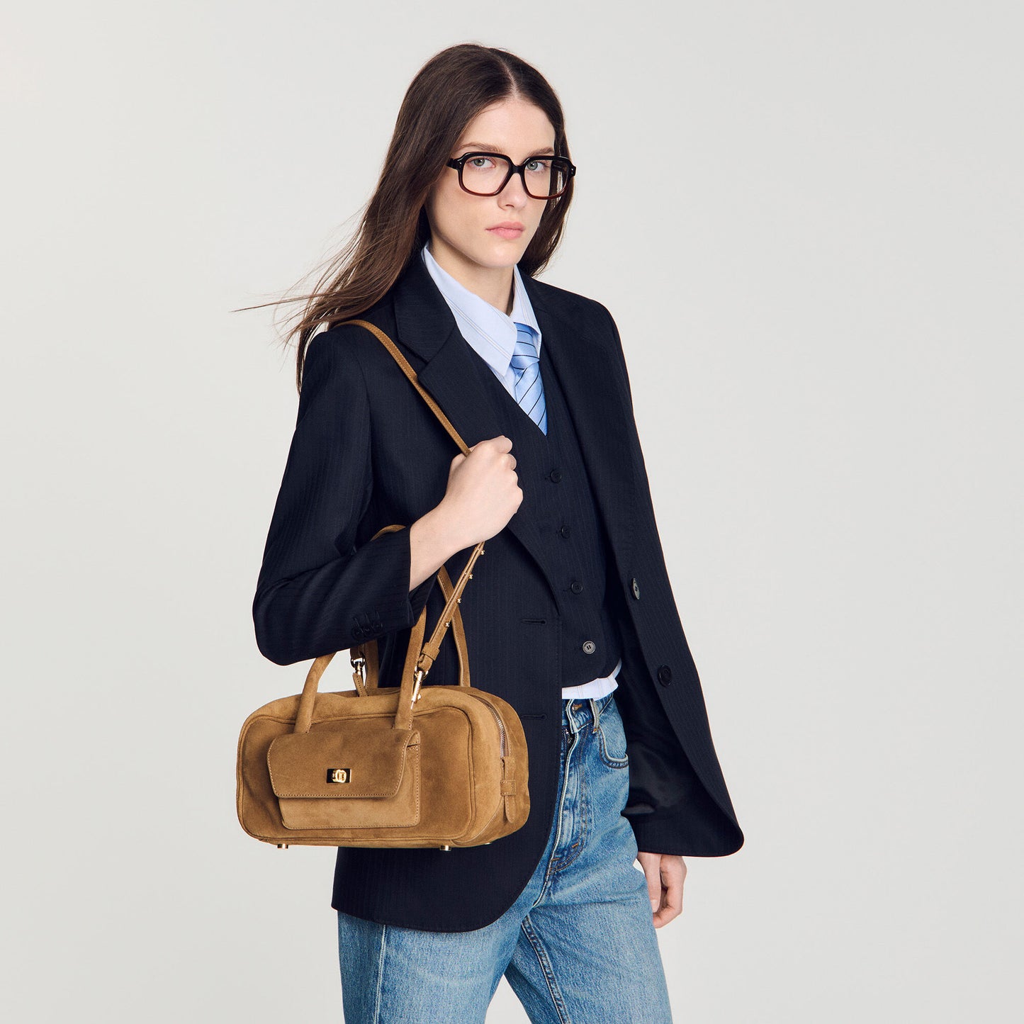 EZMEHRALDA suede bag