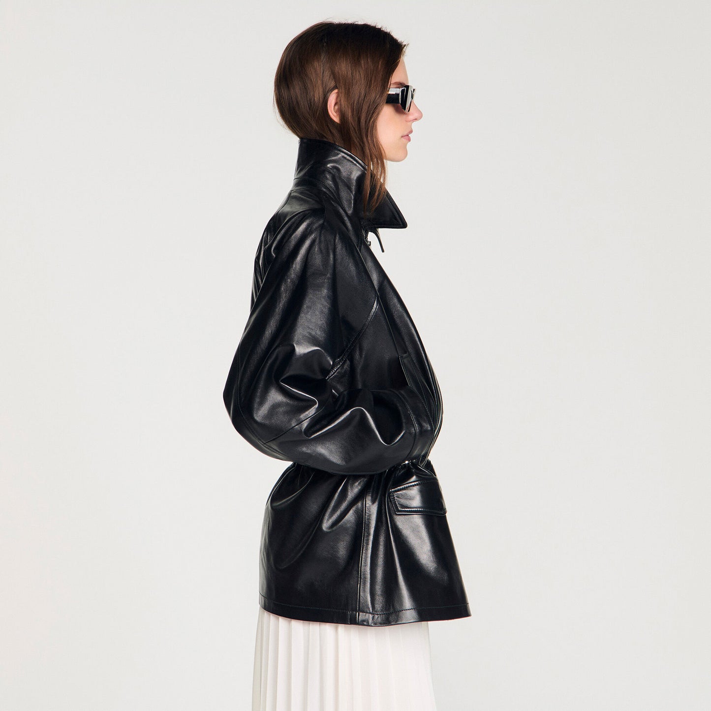 Smooth leather jacket