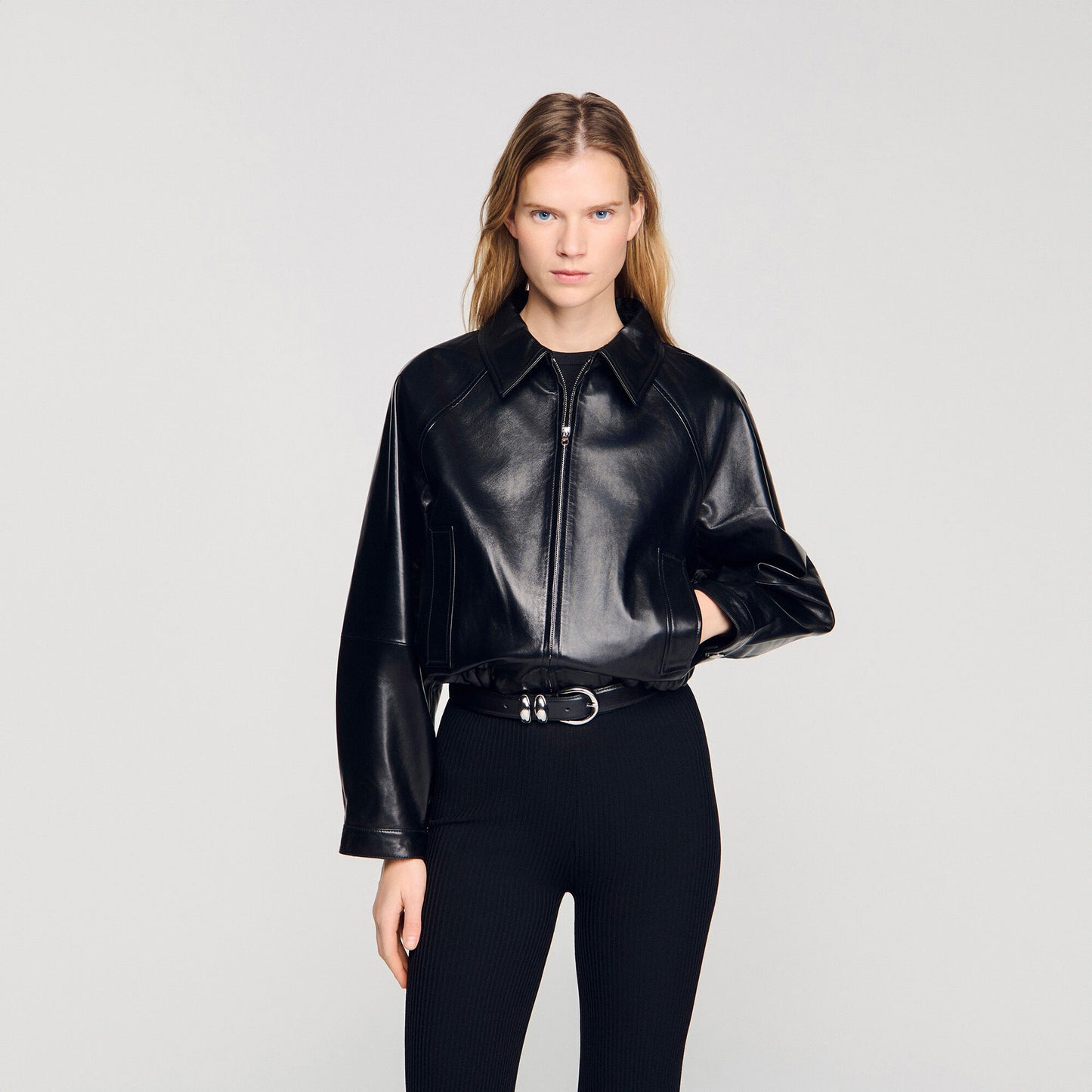 Lamb leather jacket