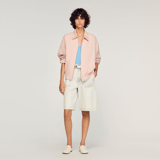 Cotton and linen jacket
