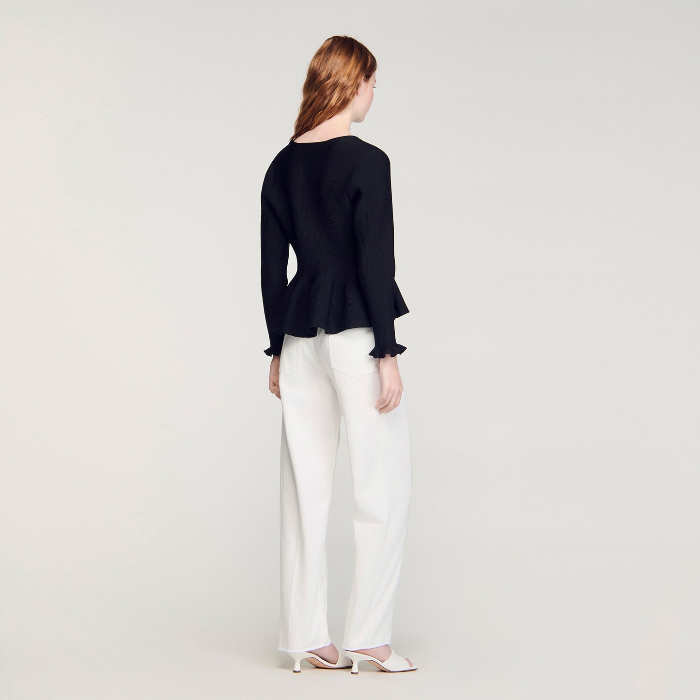 Peplum cardigan