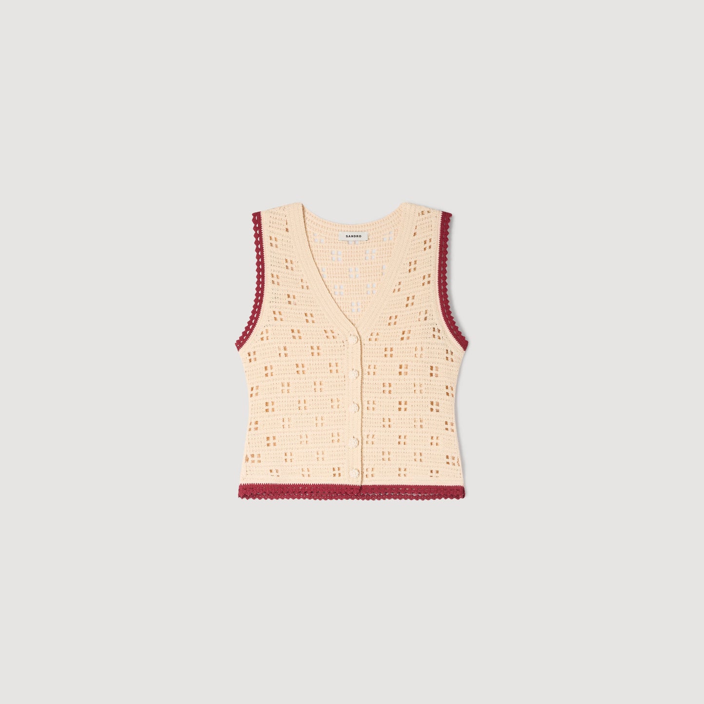 Crochet-style cardigan