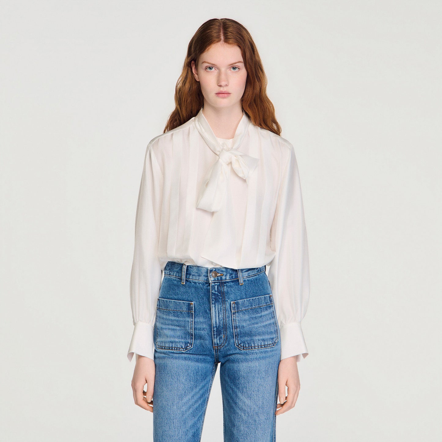 Silk lavalli¨¨re shirt