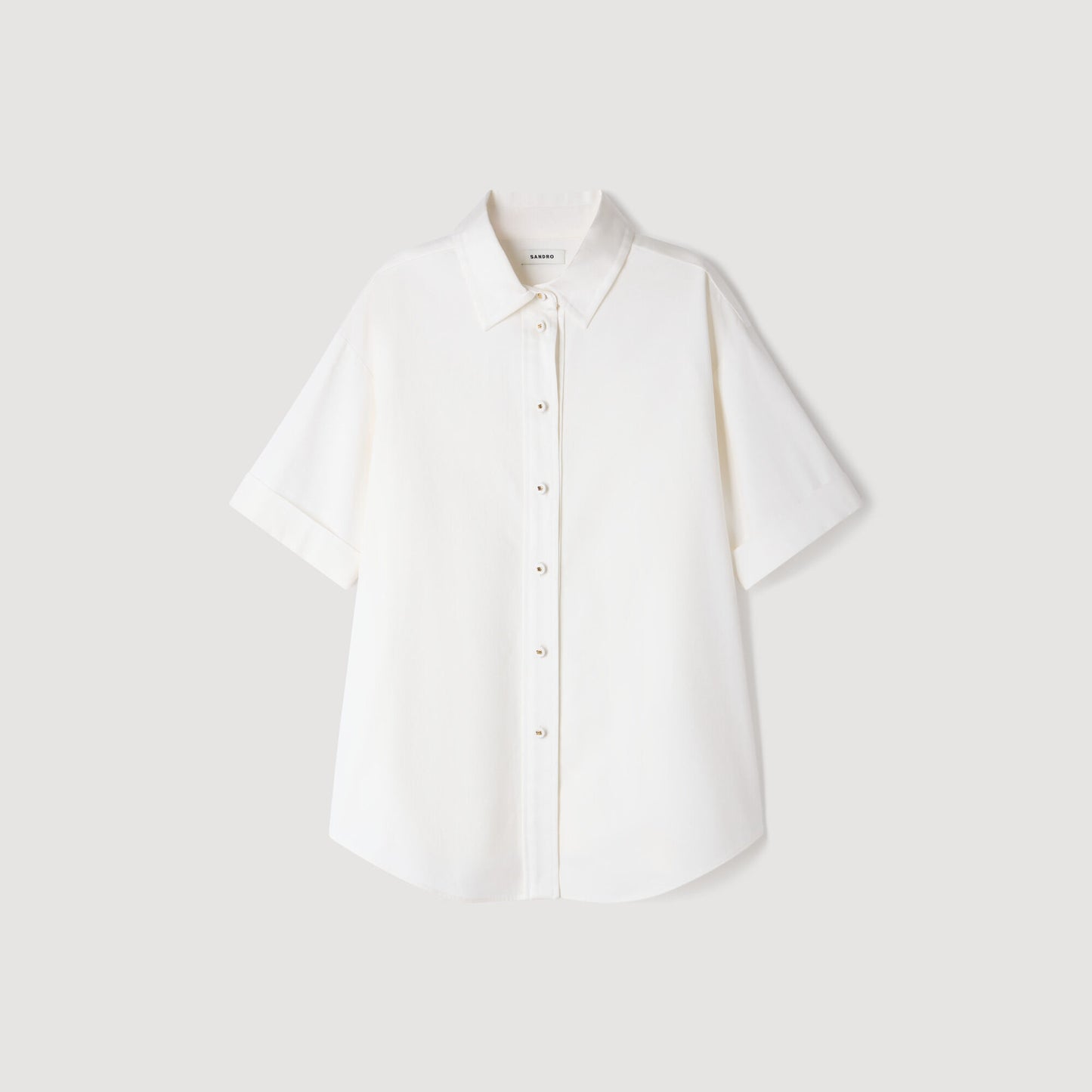 Pleated back shirt