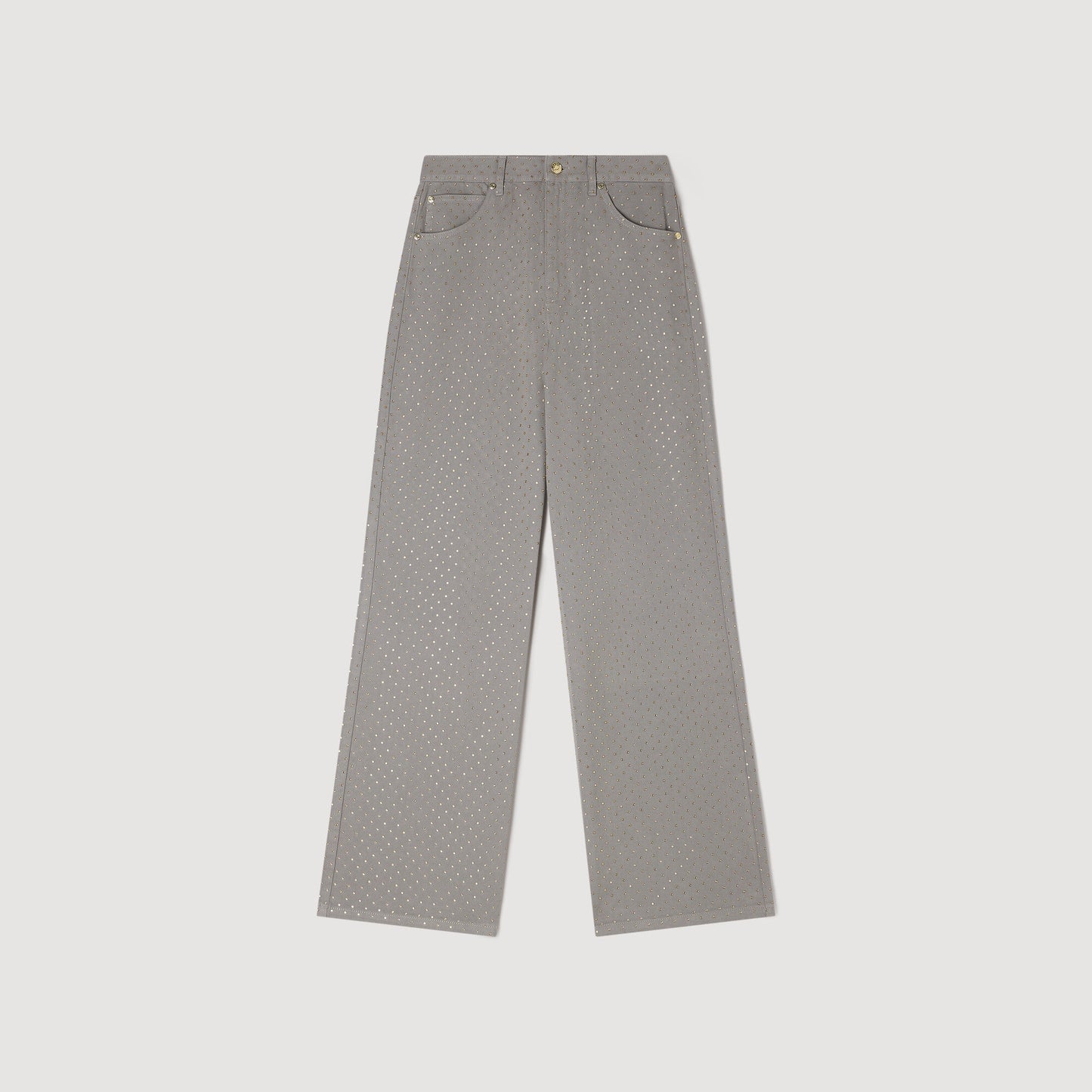 Rhinestone-embellished jeans