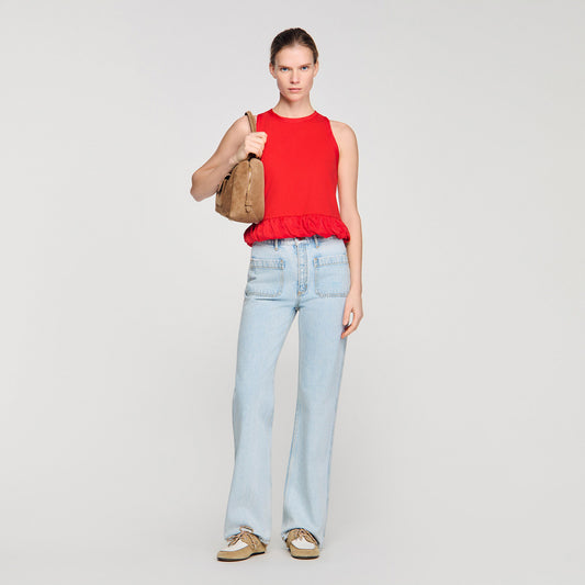 Straight-leg jeans