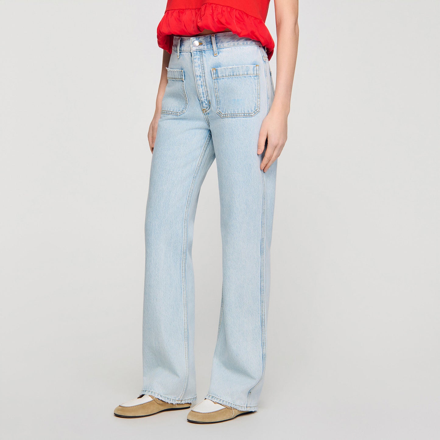 Straight-leg jeans