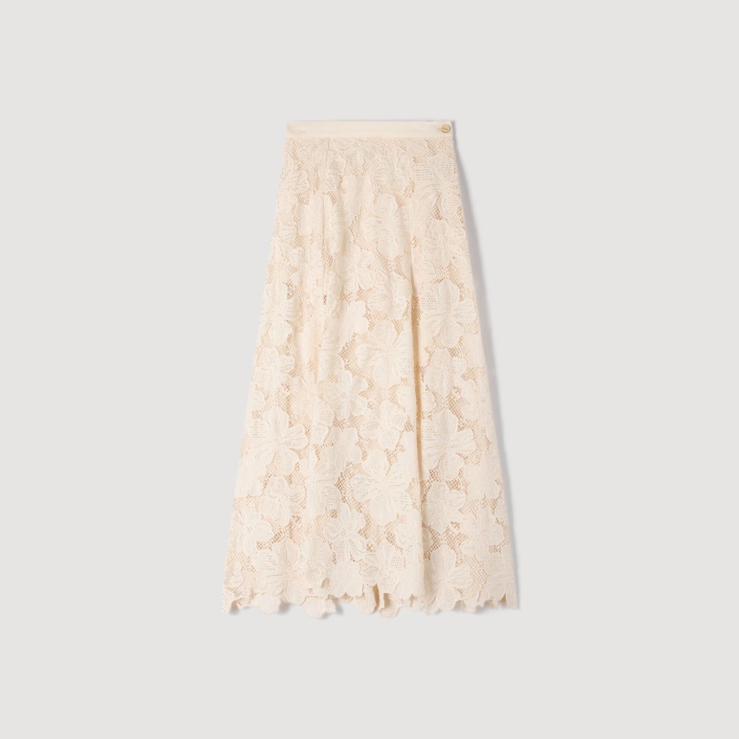 Long guipure skirt