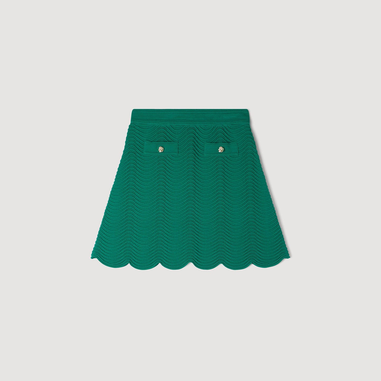 Short fancy knit skirt