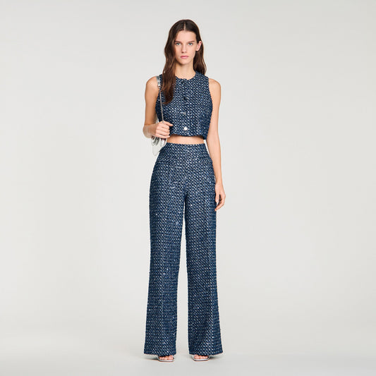 Sequin trousers