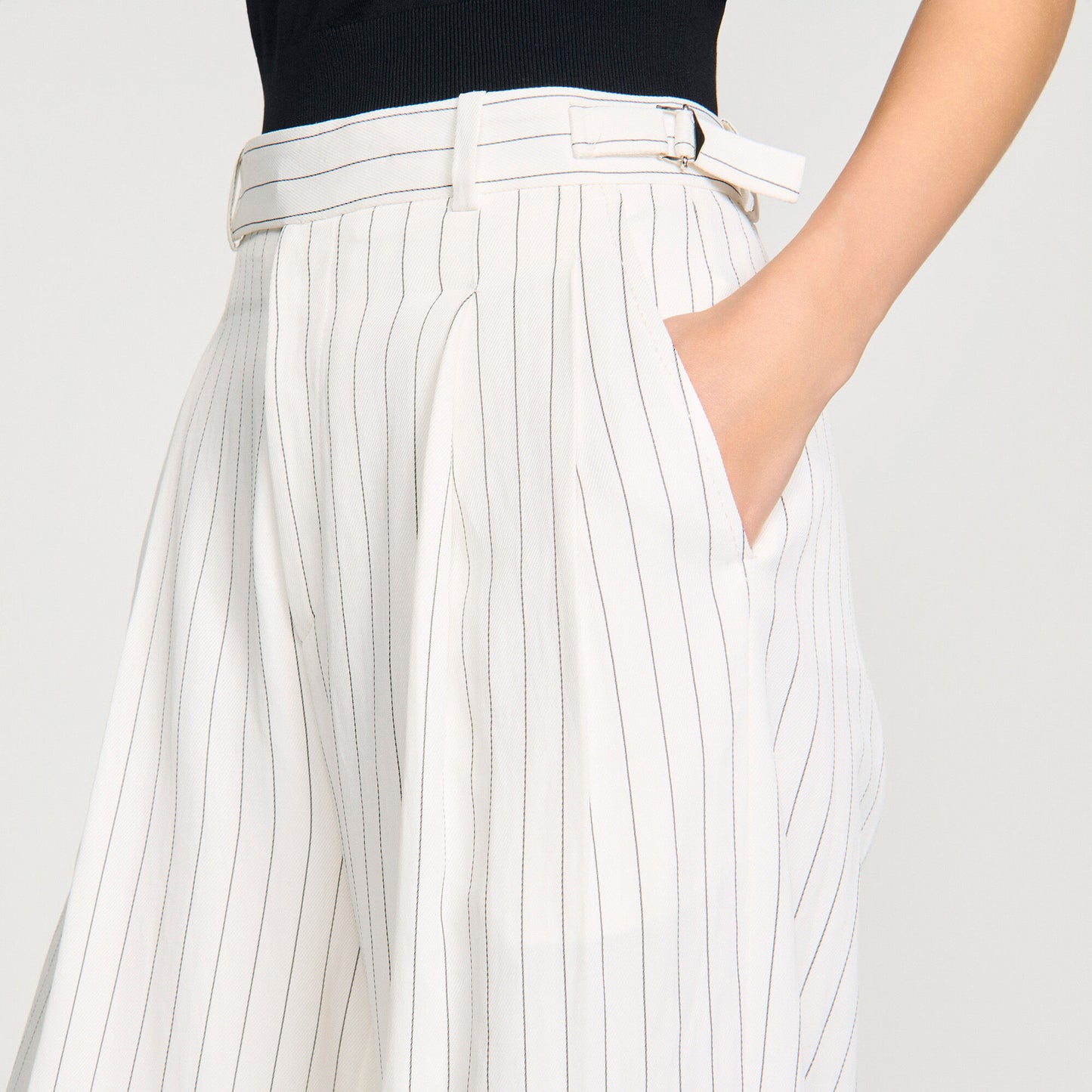 Striped suit trousers