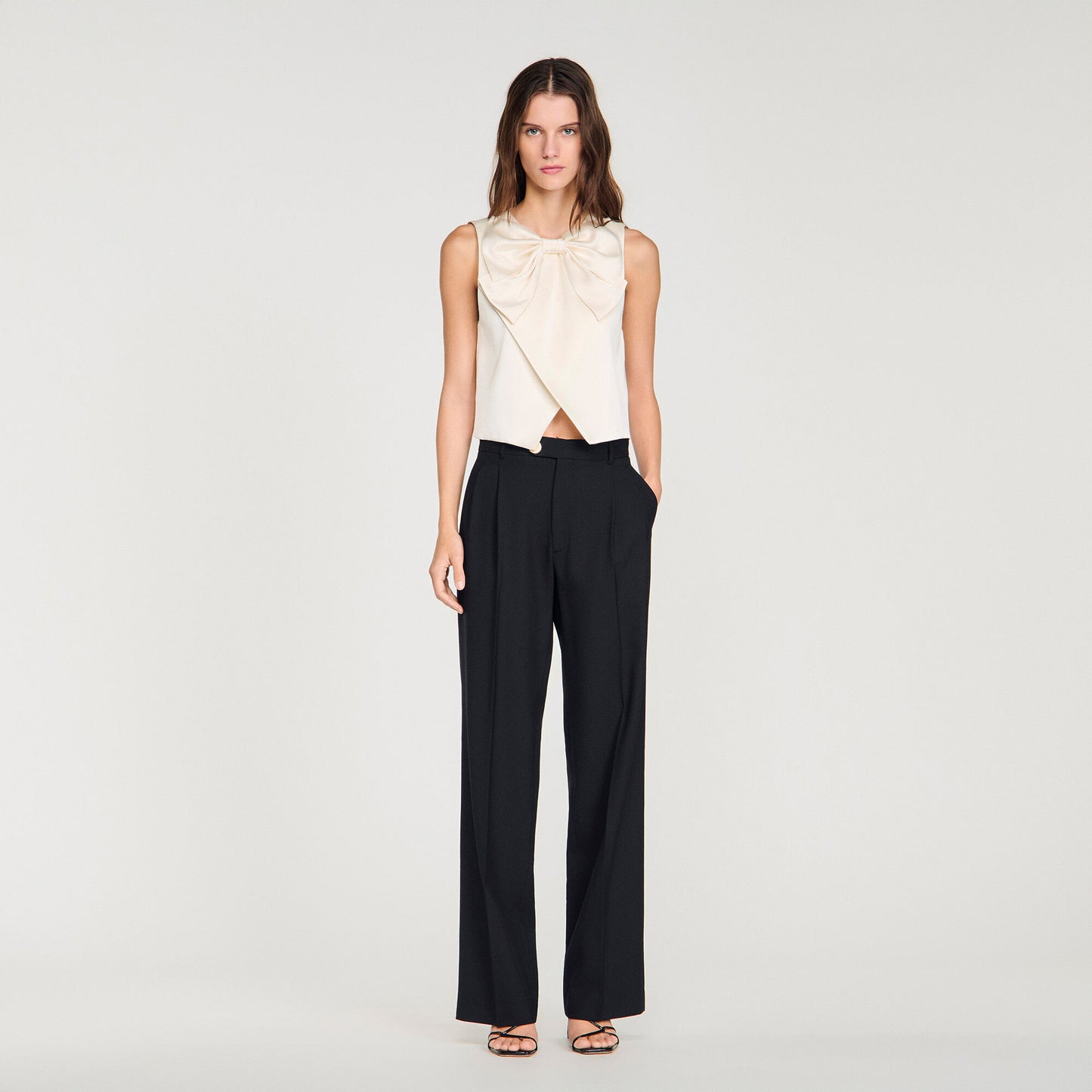 Wool suit trousers