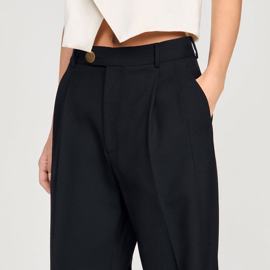 Wool suit trousers