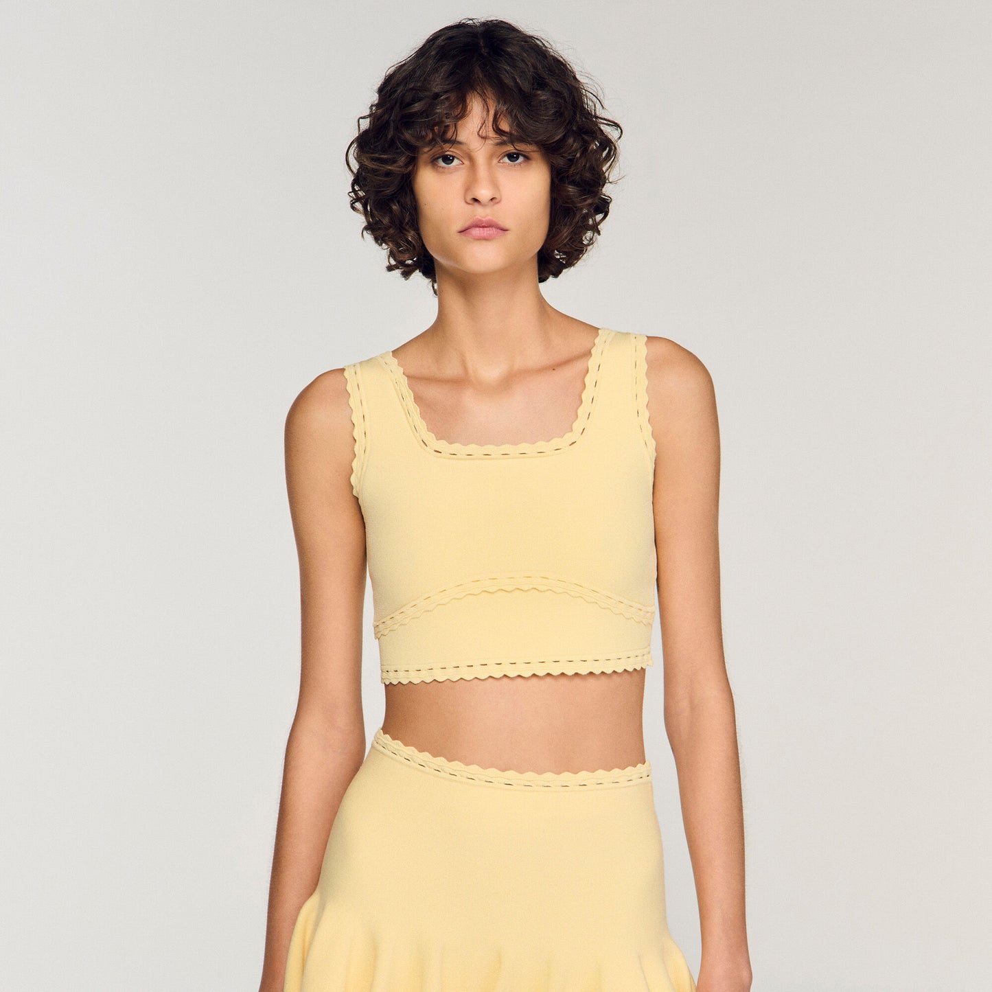 Knit crop top