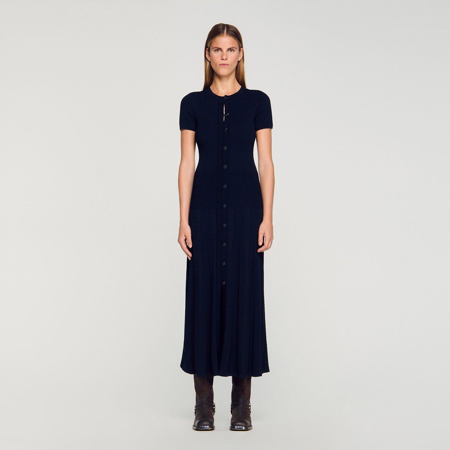Knit maxi dress