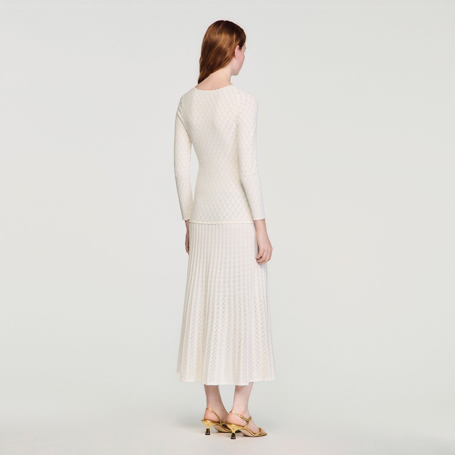 Fancy knit maxi dress