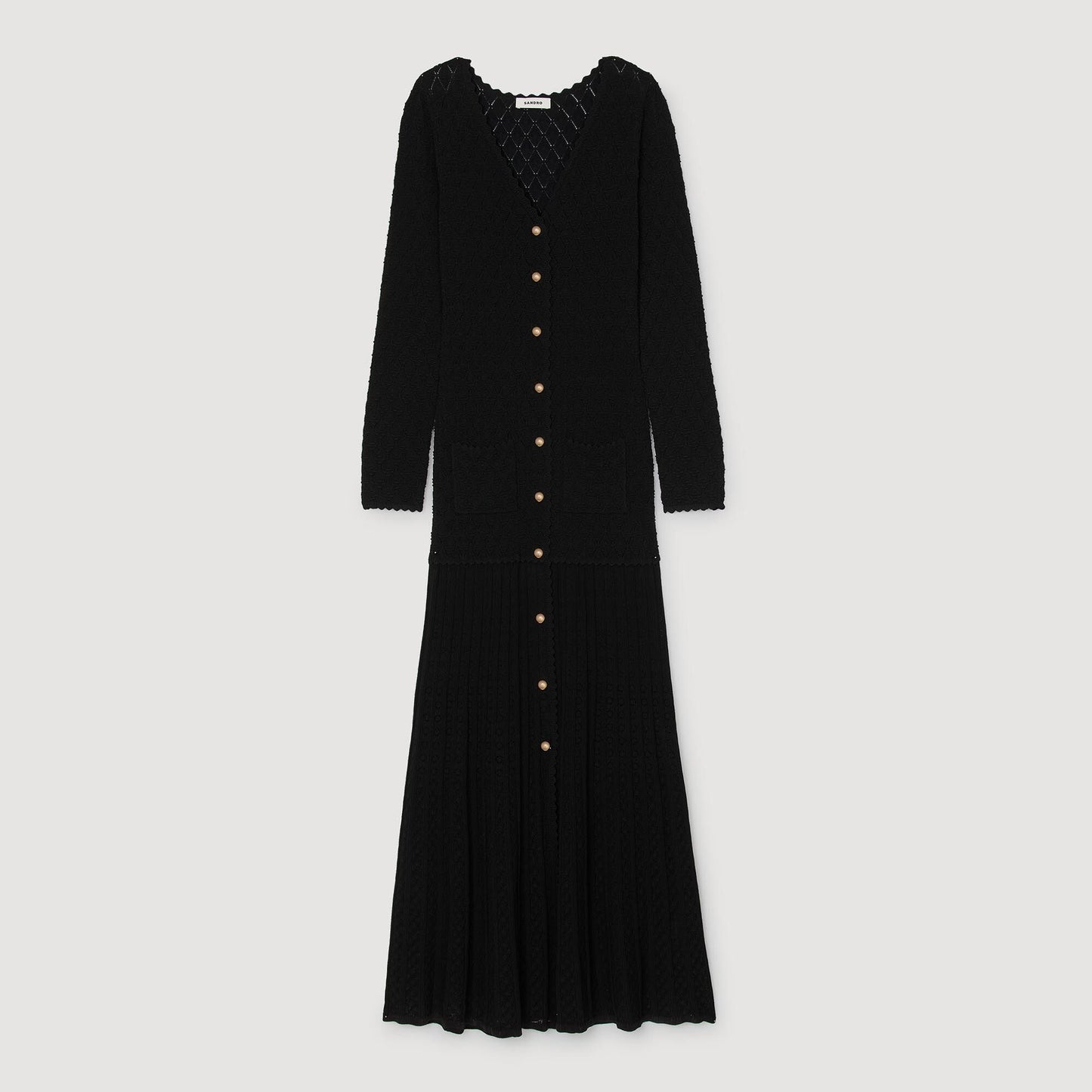 Fancy knit maxi dress