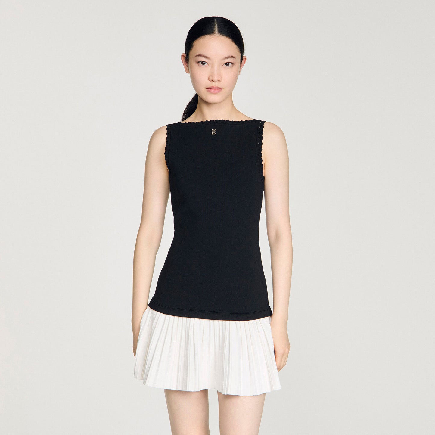 Two-tone short dress