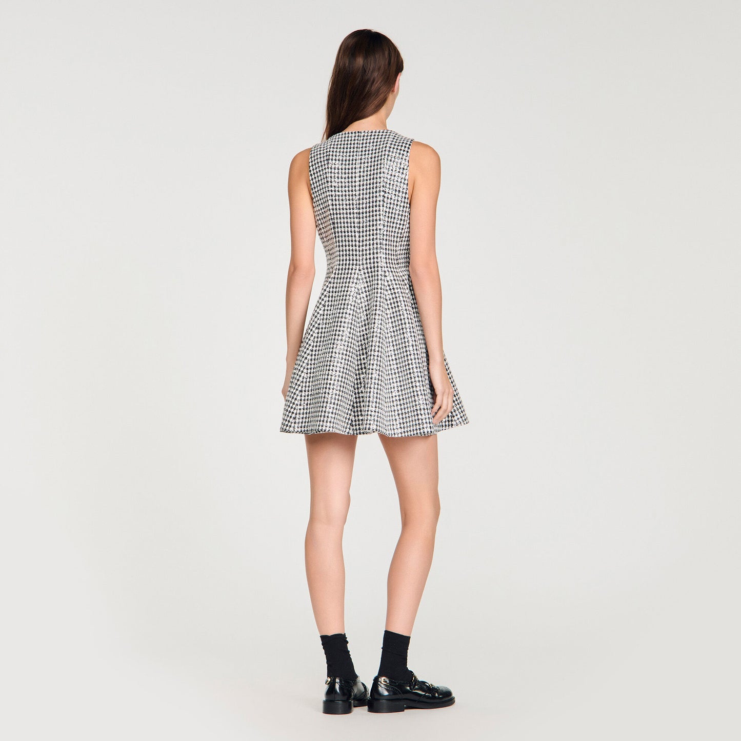 Tweed and sequin short dress