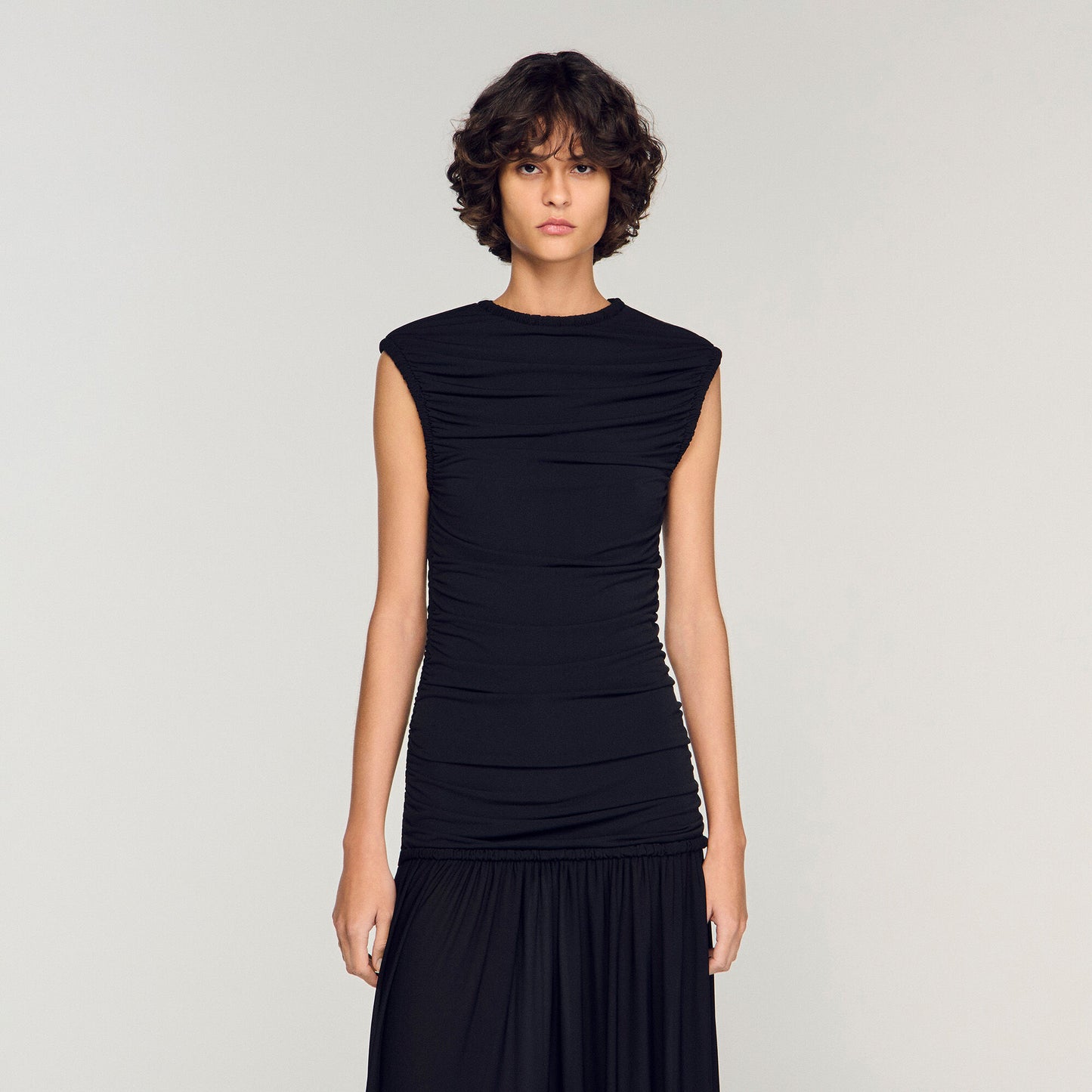 Draped maxi dress