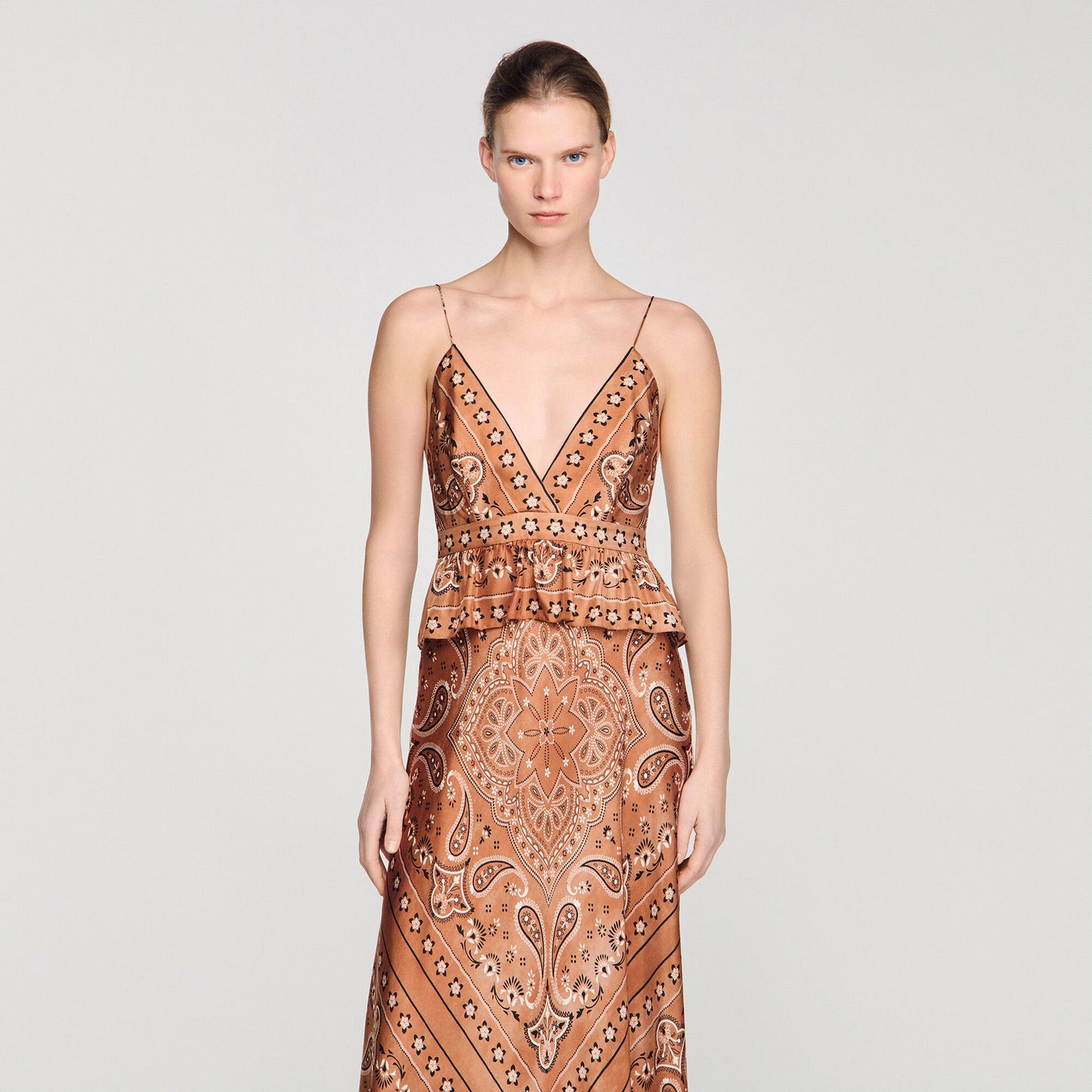 Bandana-print maxi dress