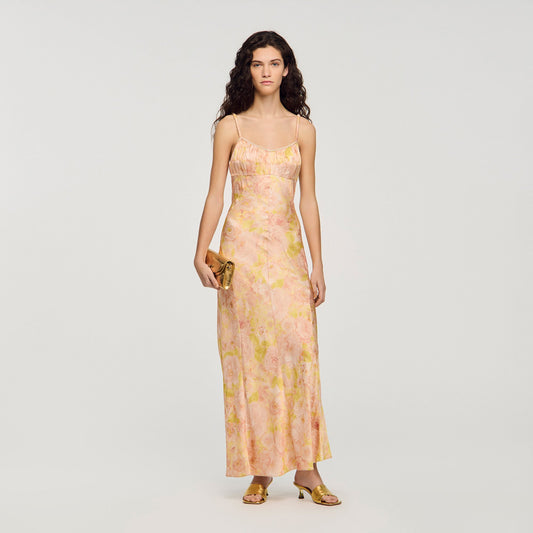 Flower print maxi dress
