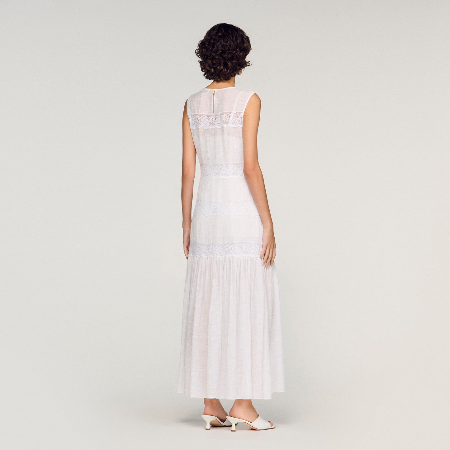 Crepon maxi dress